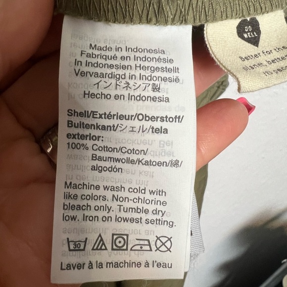 Madewell Button Front Cotton Poplin Tiered Dress Olive Green Size XSmall - Picture 5 of 10